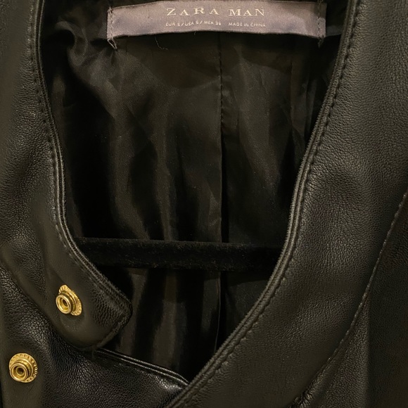 Biker Faux Leather Jacket With Gold Hardware - Modern Edge - Picture 2 of 2
